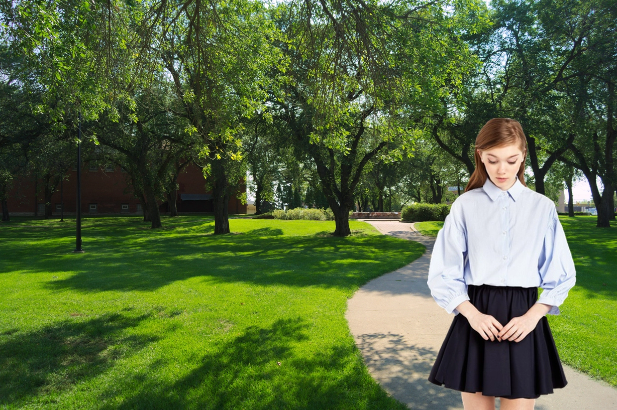 Claire in the park