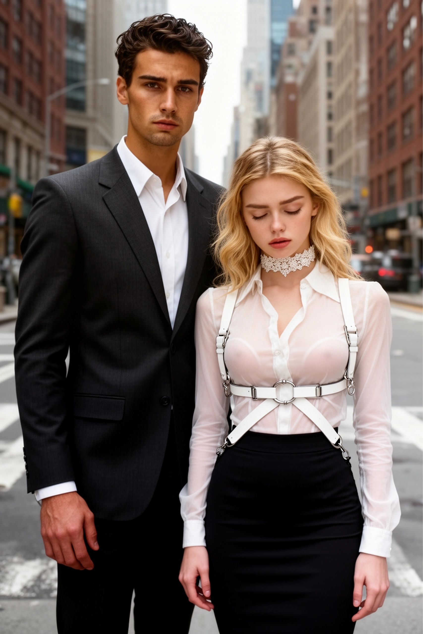Clyde and Colette— 'steamy romance' book cover style